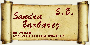 Sandra Barbarez vizit kartica